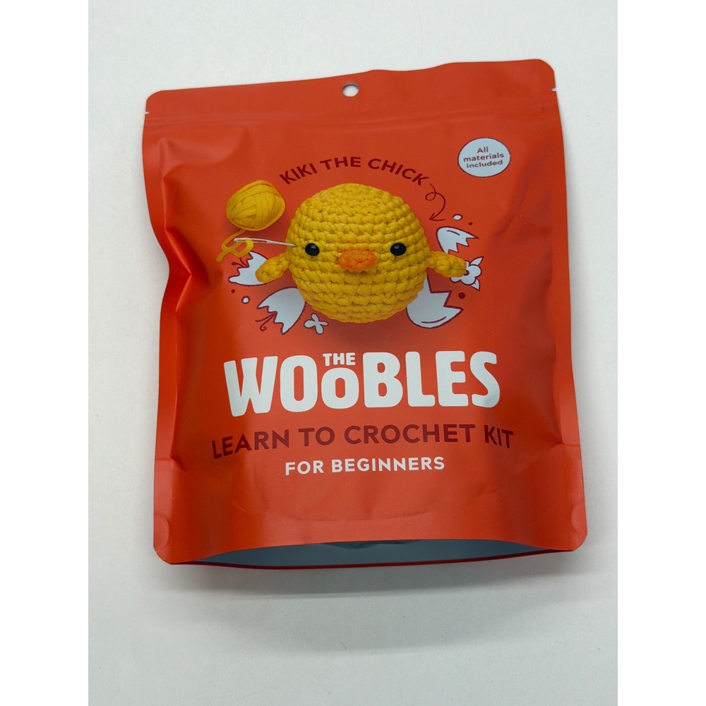 The Woobles Kiki the Chick Learn to Crochet Kit for Beginners All-In-One DIY